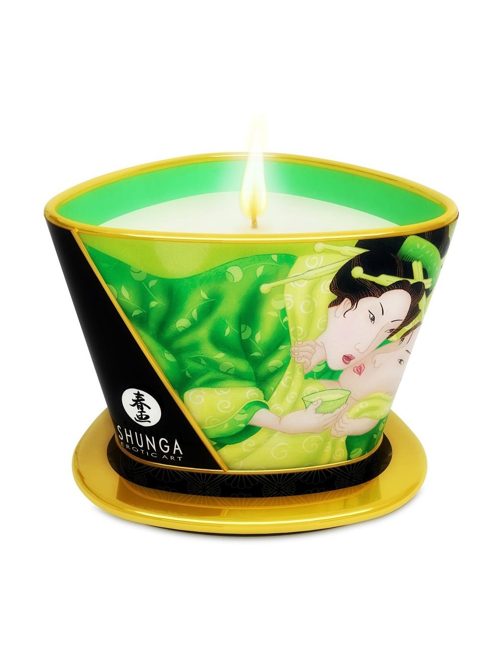 MINI CARESS VON CANDLELIGHT MASSAGE CANDLE EXOTISCHER GRÜNER TEE