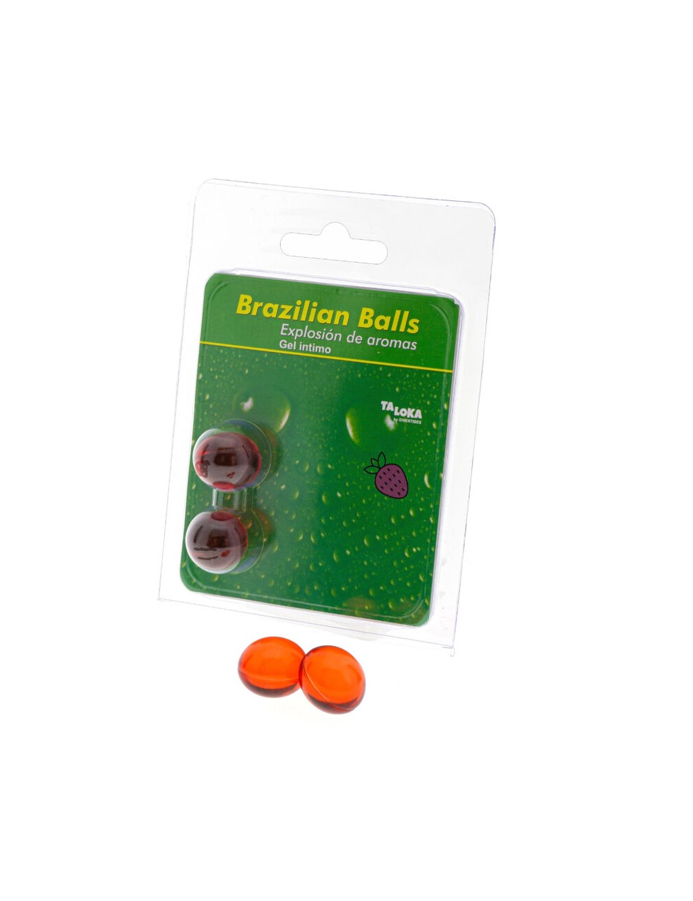 TALOKA - 2 BRASILIANISCHE KUGELN ERDBEER INTIMGEL TALOKA - 2 BRASILIANISCHE KUGELN ERDBEER INTIMGEL