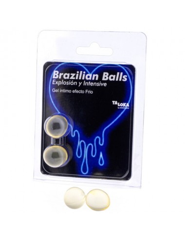 TALOKA - 2 BRASILIANISCHE BÄLLE KÄLTE- UND VIBRATIONSEFFEKT AUFREGENDES GEL