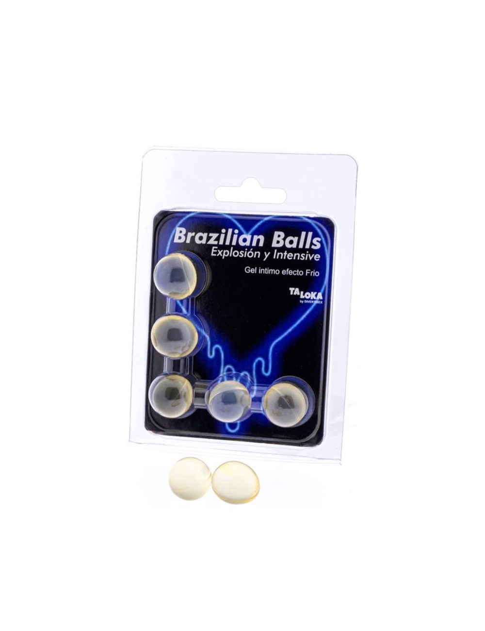TALOKA - 5 BRASILIANISCHE BÄLLE KÄLTE- UND VIBRATIONSEFFEKT AUFREGENDES GEL