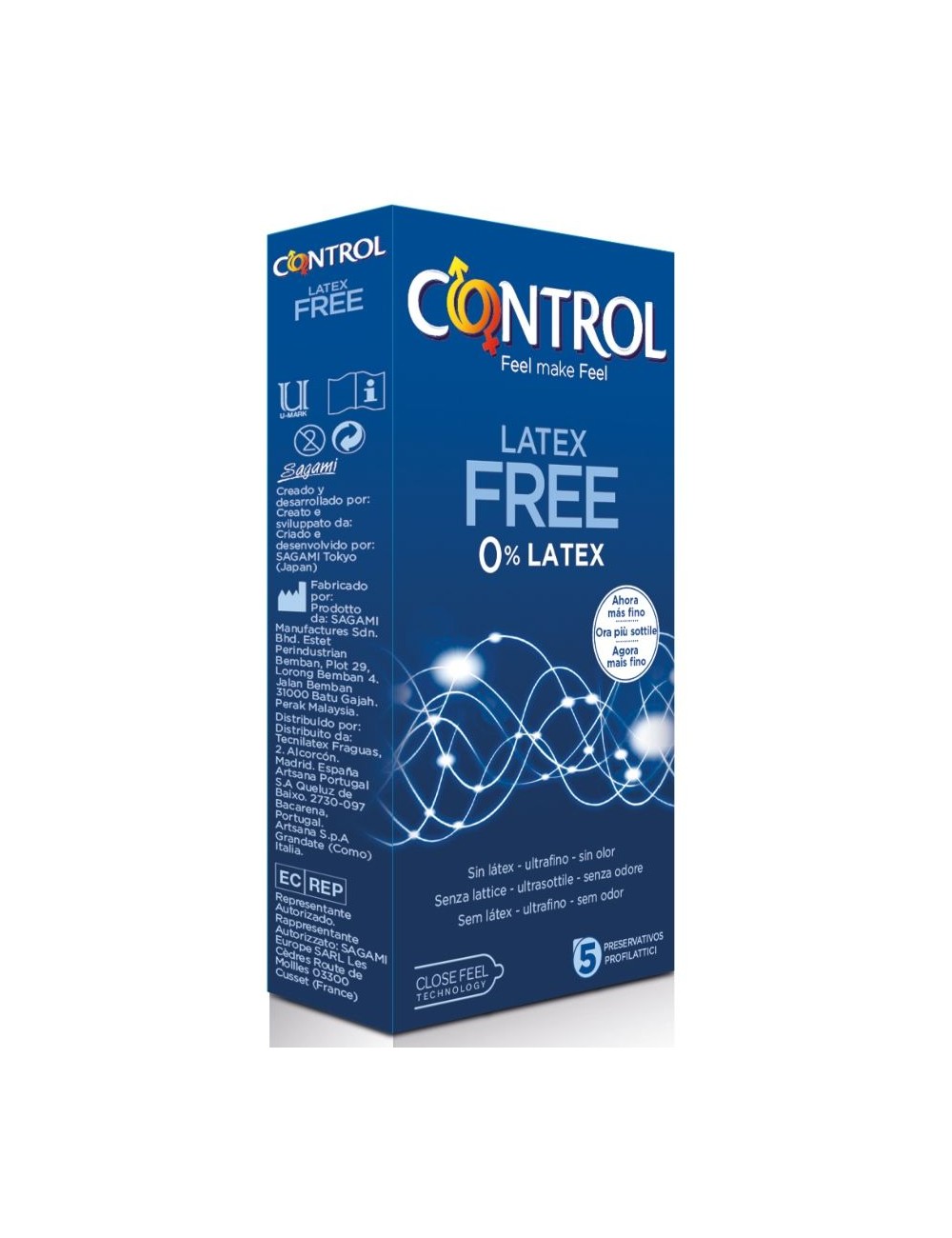 CONTROL FREE SIN LATEX CONDOMS 5 UNITS