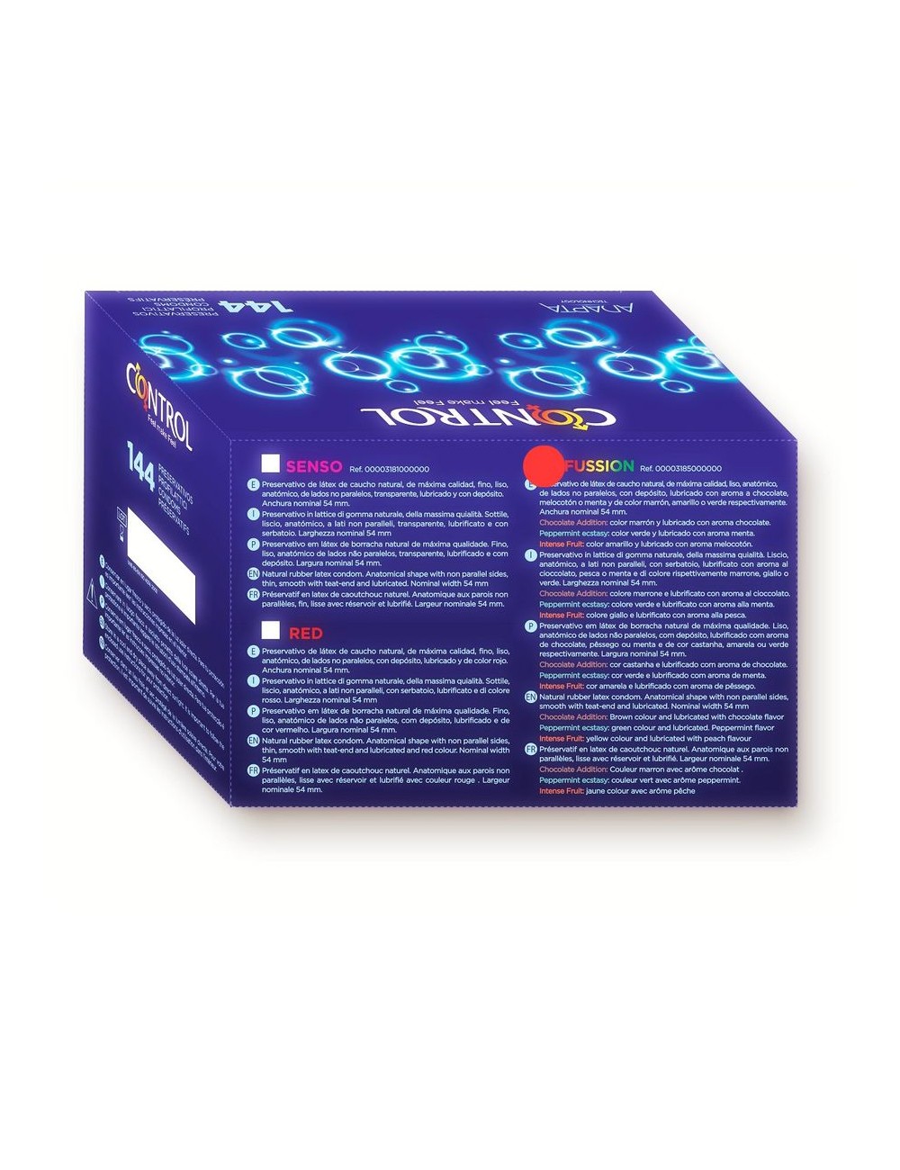 CONTROL ADAPTA FUSSION CONDOMS 144 UNITS CONTROL ADAPTA FUSSION CONDOMS 144 UNITS