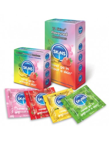 SKINS CONDOM FLAVOURS 12 PACK