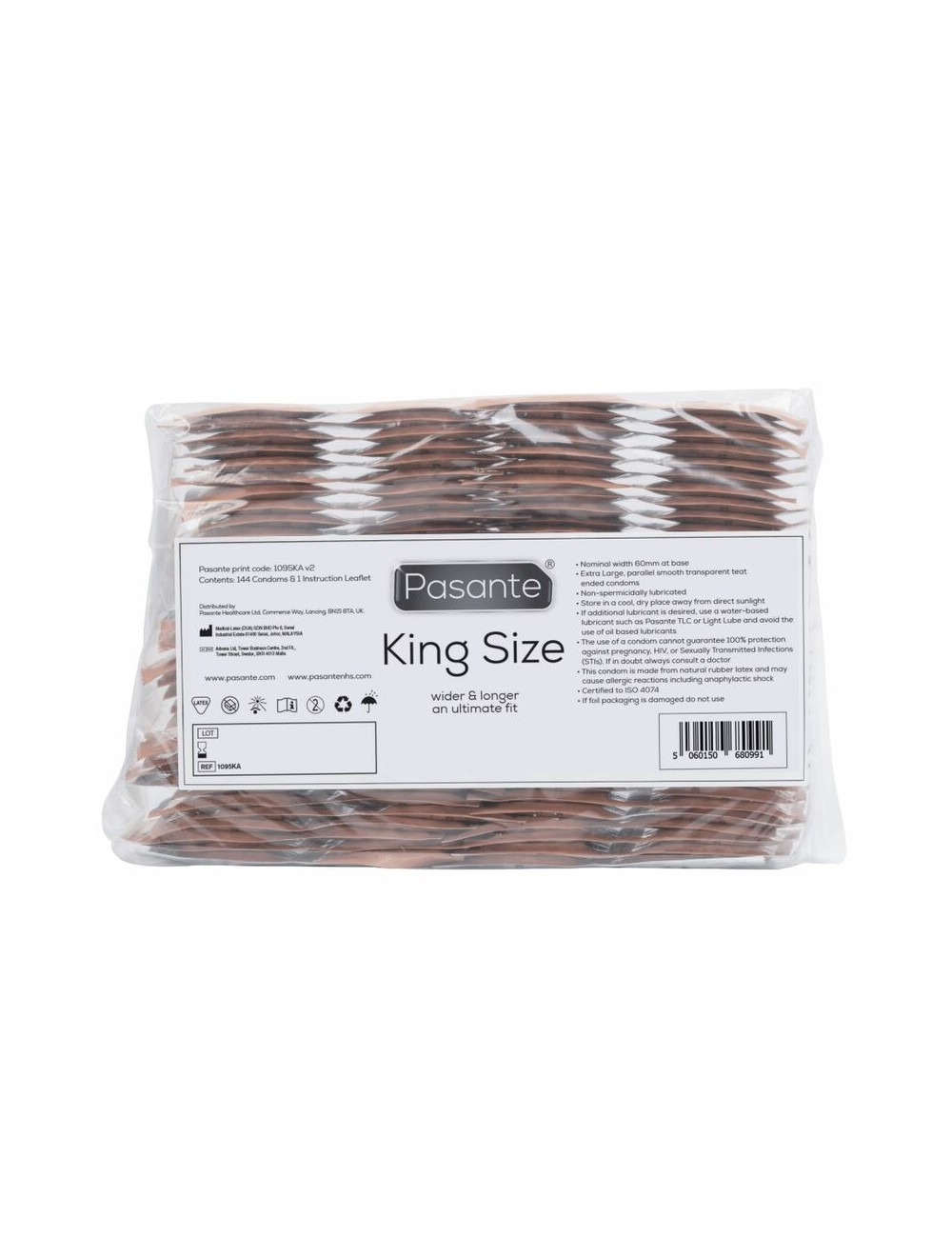 PASANTE KONDOME KING SIZE BAG 144 EINHEITEN