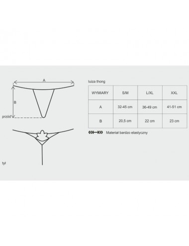 OBSESSIVE - LUIZA THONG ROT S/M