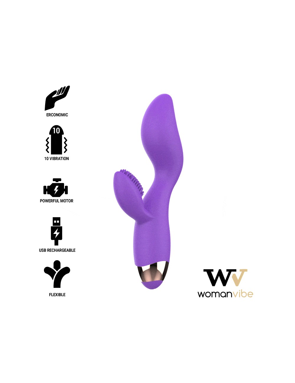 WOMANVIBE DONNA AUFLADBARER SILIKONVIBRATOR