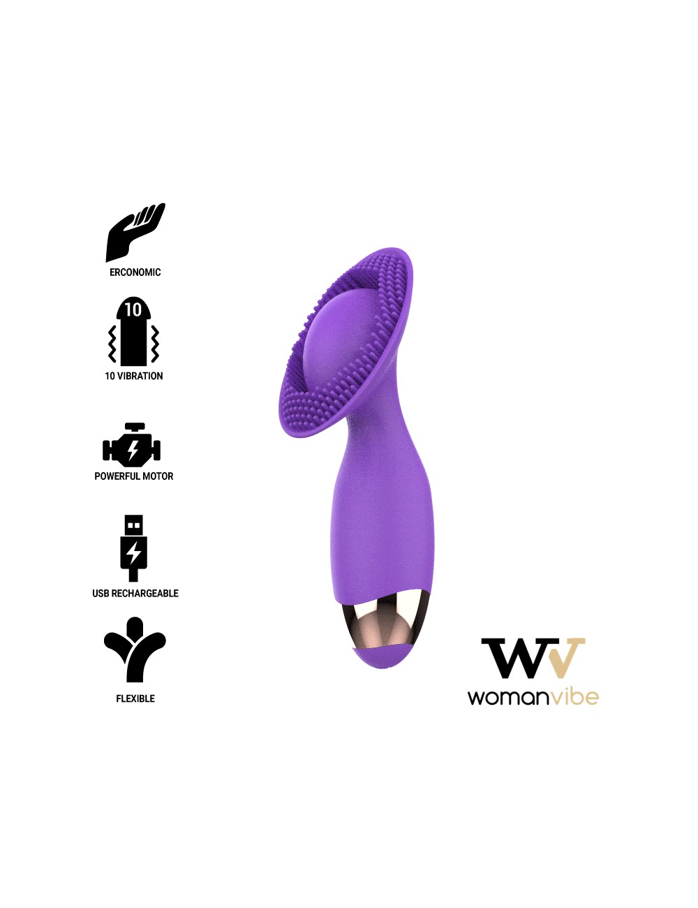 WOMANVIBE PUPPY STIMULATOR AUFLADBARES SILIKON WOMANVIBE PUPPY STIMULATOR AUFLADBARES SILIKON