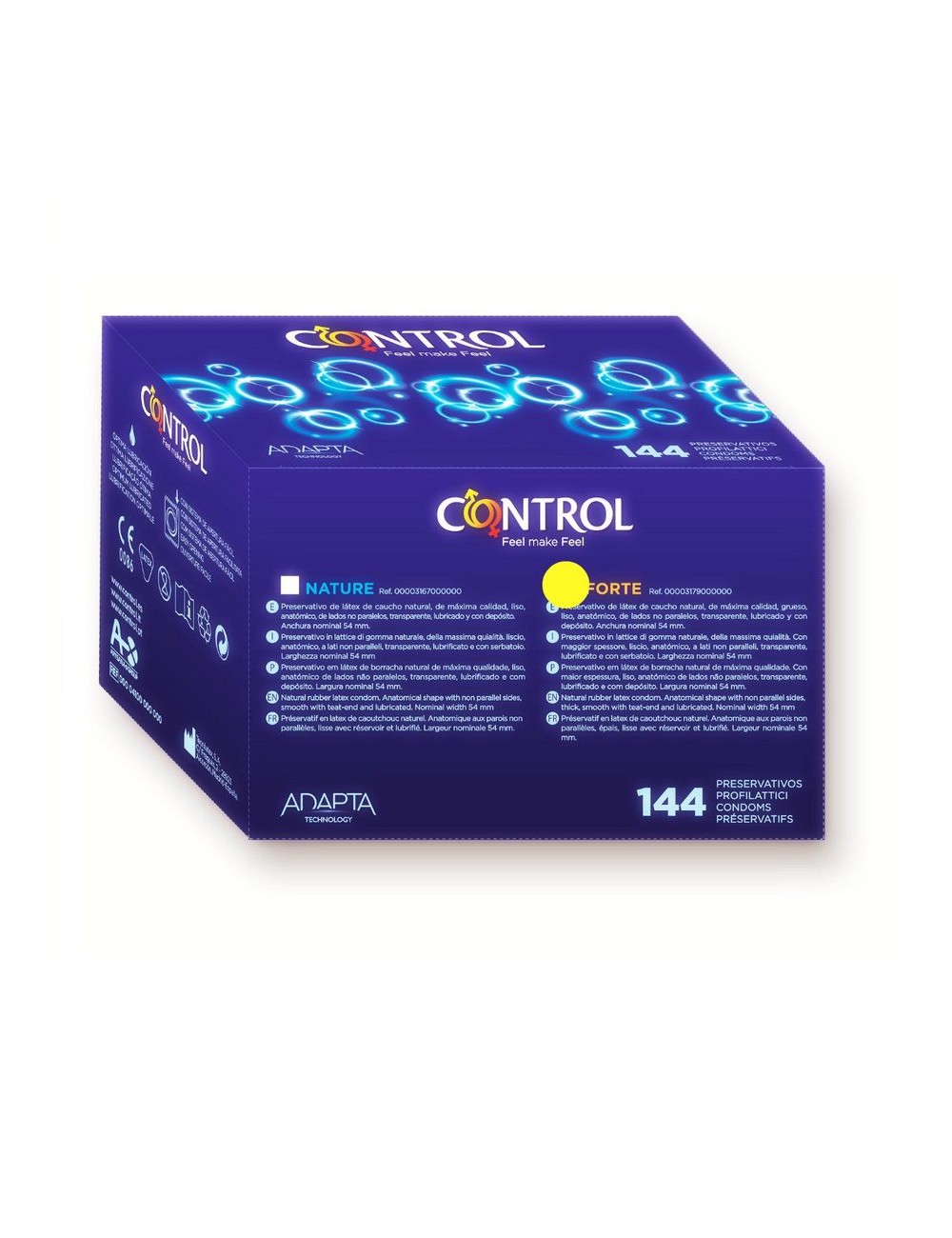 CONTROL ADAPTA FORTE CONDOMS 144 UNITS