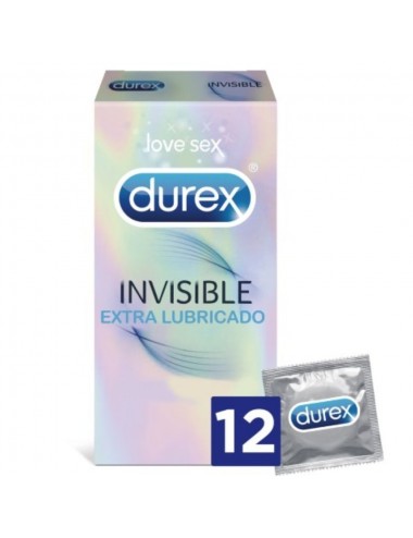 UNSICHTBARE EXTRA GESCHMIERTE DUREX 12 EINHEITEN