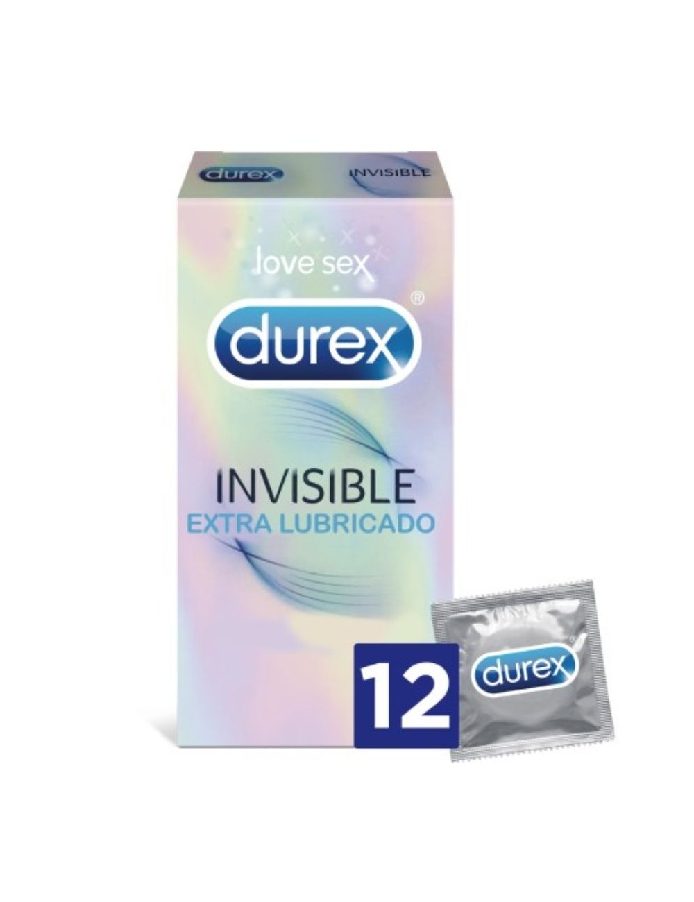 UNSICHTBARE EXTRA GESCHMIERTE DUREX 12 EINHEITEN