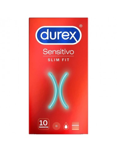 DUREX SENSITIVO SLIM FIT 10 UNIDADES