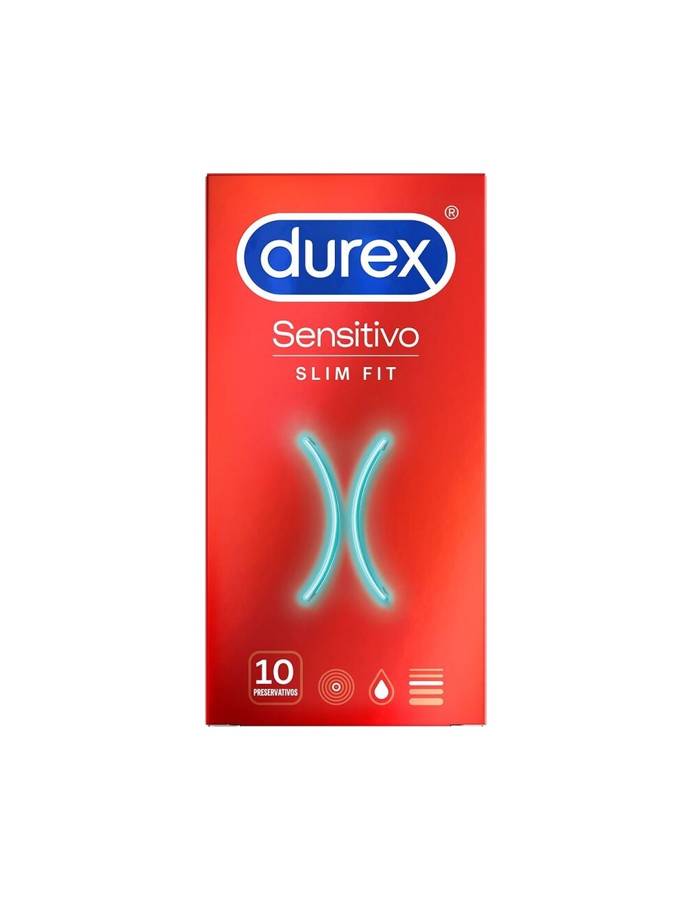 DUREX SENSITIVO SLIM FIT 10 UNIDADES