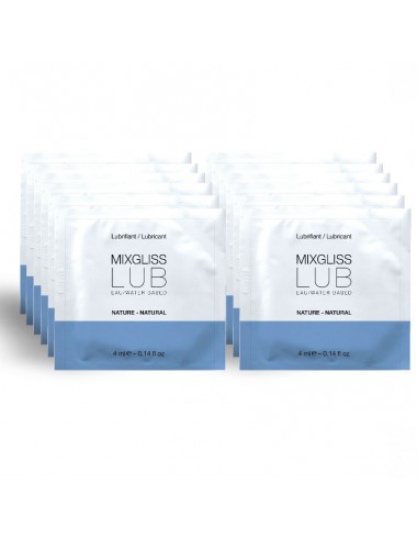 MIXGLISS NATÜRLICHES WASSERBASIERTES SCHMIERMITTEL 12 SINGLE DOSE 4ML