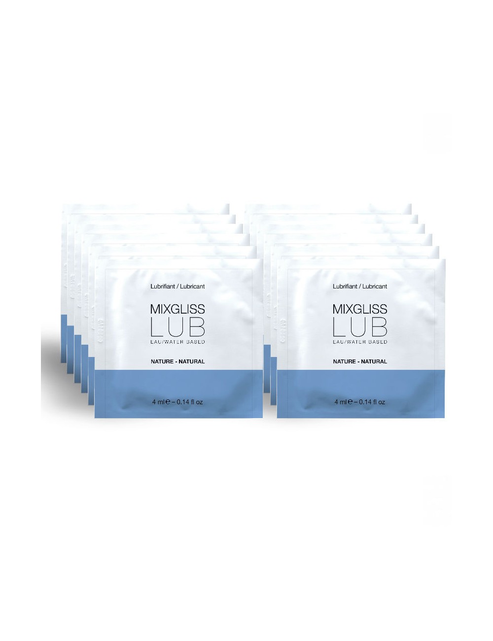 MIXGLISS NATÜRLICHES WASSERBASIERTES SCHMIERMITTEL 12 SINGLE DOSE 4ML