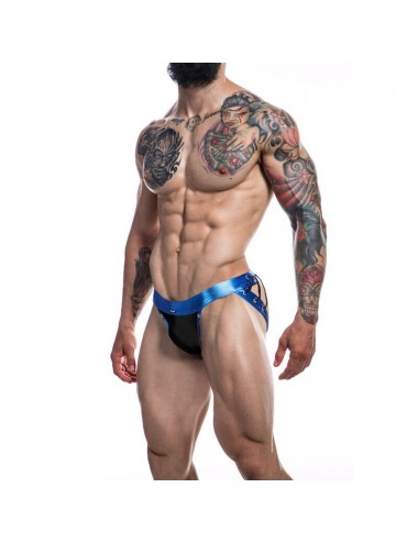 CUT4MEN - JOCKSTRAP DESIRE BLAUES KUNSTLEDER XL