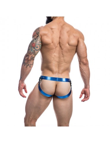 CUT4MEN - JOCKSTRAP DESIRE BLAUES KUNSTLEDER XL