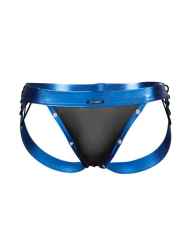 CUT4MEN - JOCKSTRAP DESIRE BLAUES KUNSTLEDER XL