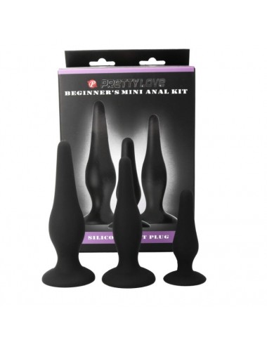 PRETTY BOTTOM - ANAL KIT SILICONE PLUGS FÜR ANFÄNGER