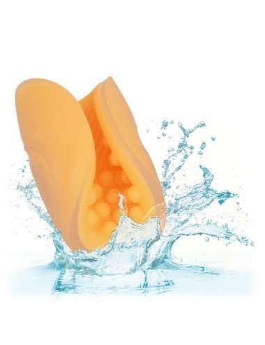 CALEXOTICS - BEADED GRIP MASTURBATOR ORANGE