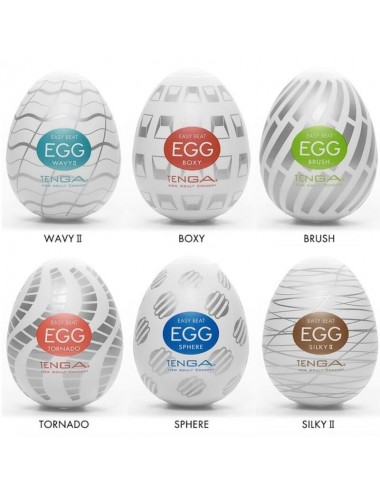 TENGA EASY BEAT 6 PACK STROKER EIER