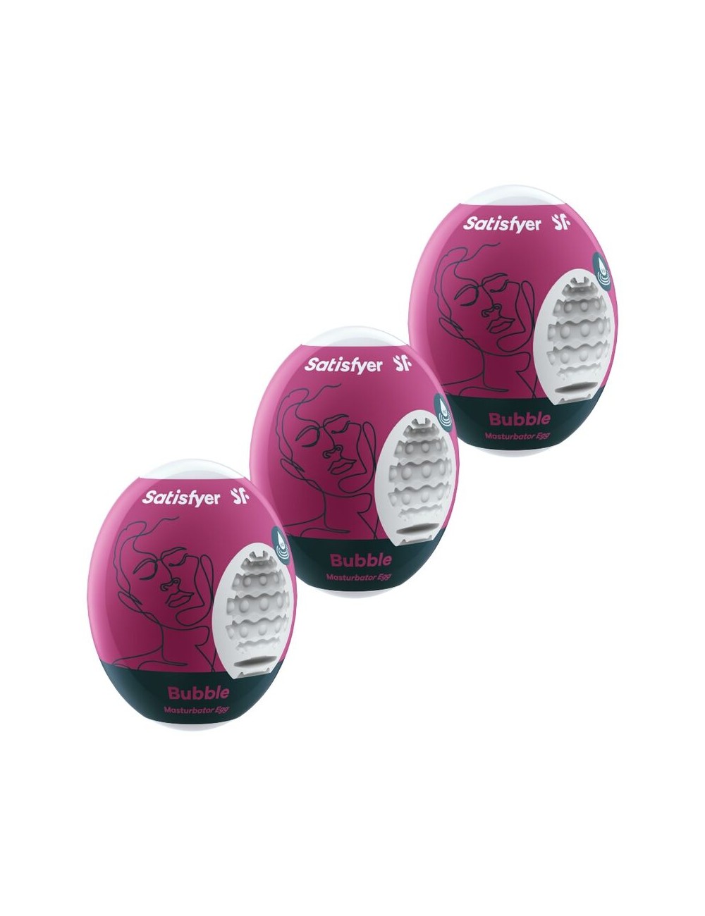 SATISFYER 3 MASTURBATOR-EIER - BUBBLE SATISFYER 3 MASTURBATOR-EIER - BUBBLE