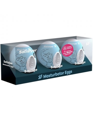 SATISFYER 3 MASTURBATOR-EIER - SAVAGE