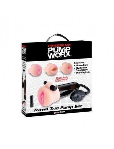 PUMP WORX TRAVEL TRIO PUMP SET