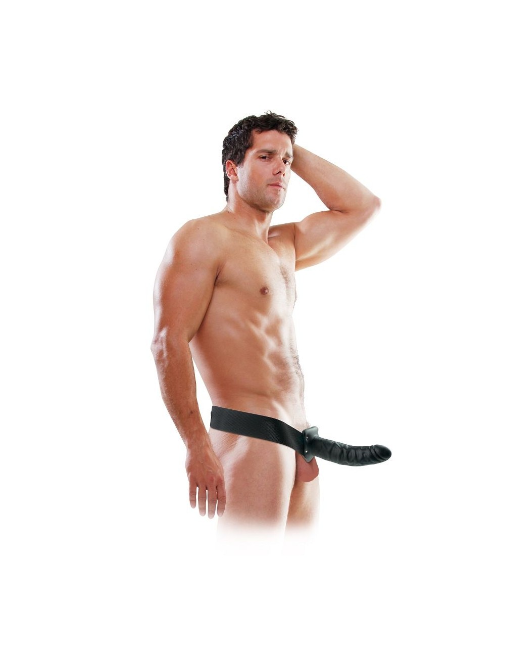 FETISH FANTASY 19 CM HOLLOW STRAP-ON SCHWARZ FETISH FANTASY 19 CM HOLLOW STRAP-ON SCHWARZ