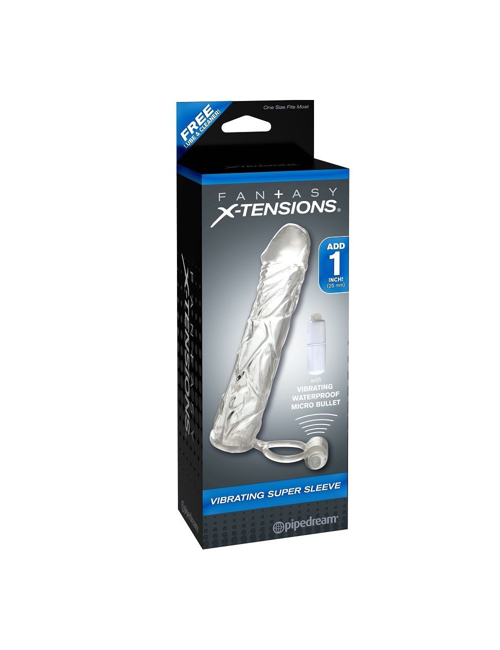 FUNDA EXTENSION REALISTIC VIBRADORA C/ ANILLA FUNDA EXTENSION REALISTIC VIBRADORA C/ ANILLA