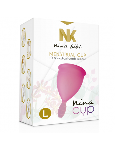 NINA KIKÍ - MENSTRUAL CUP ROSA - GRÖSSE L