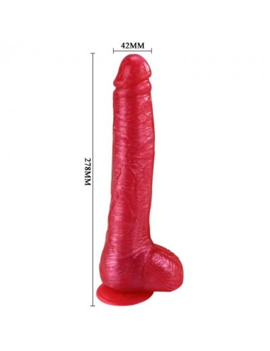 BAILE - REALISTISCHER ROSA DILDO DONG MIT SAUGNAPF