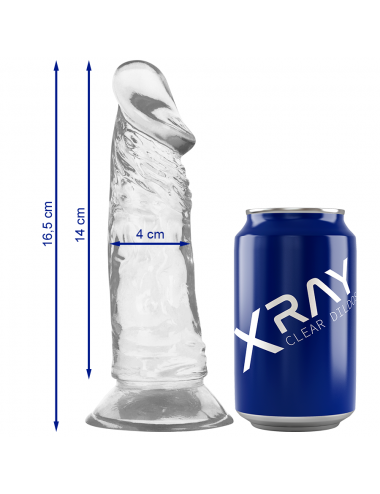 XRAY CLEAR DILDO TRANSPARENTE 16.5CM X 4CM