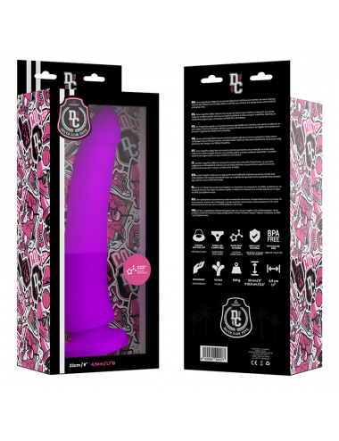 DELTA CLUB TOYS DILDO LILA SILICONA MEDICA 23 X 4.5 CM