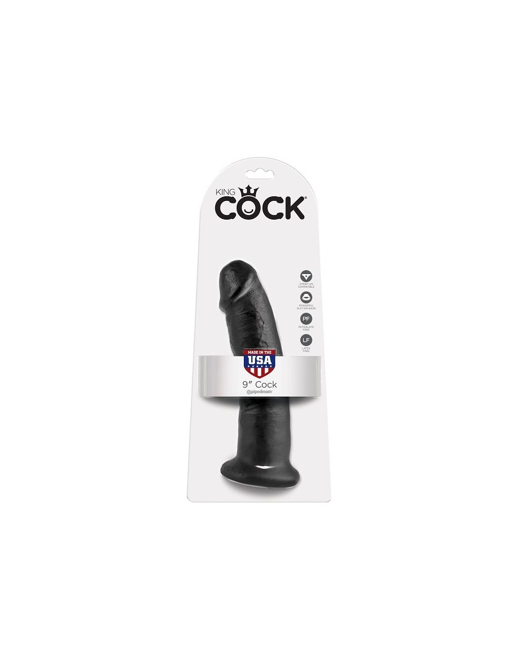 KING COCK 9" PENE NEGRO 22.9 CM KING COCK 9" PENE NEGRO 22.9 CM