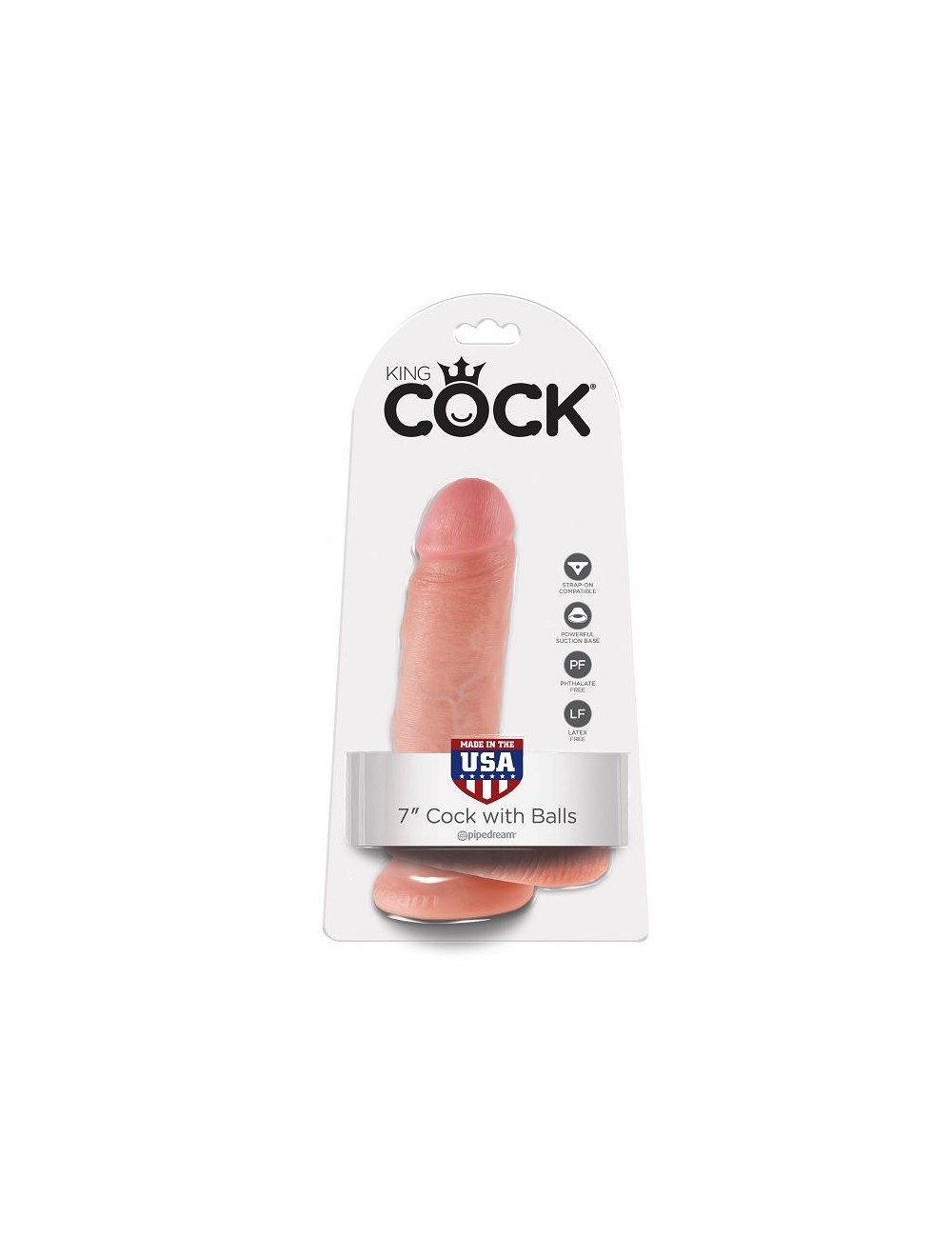 KING COCK 7 "COCK FLESH MIT BÄLLEN 17