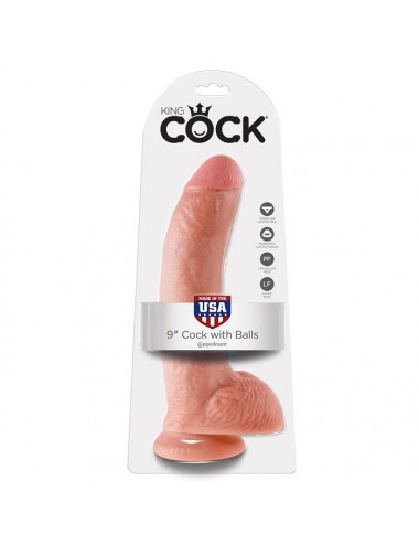 KING COCK 9 "COCK FLESH MIT BÄLLEN 22