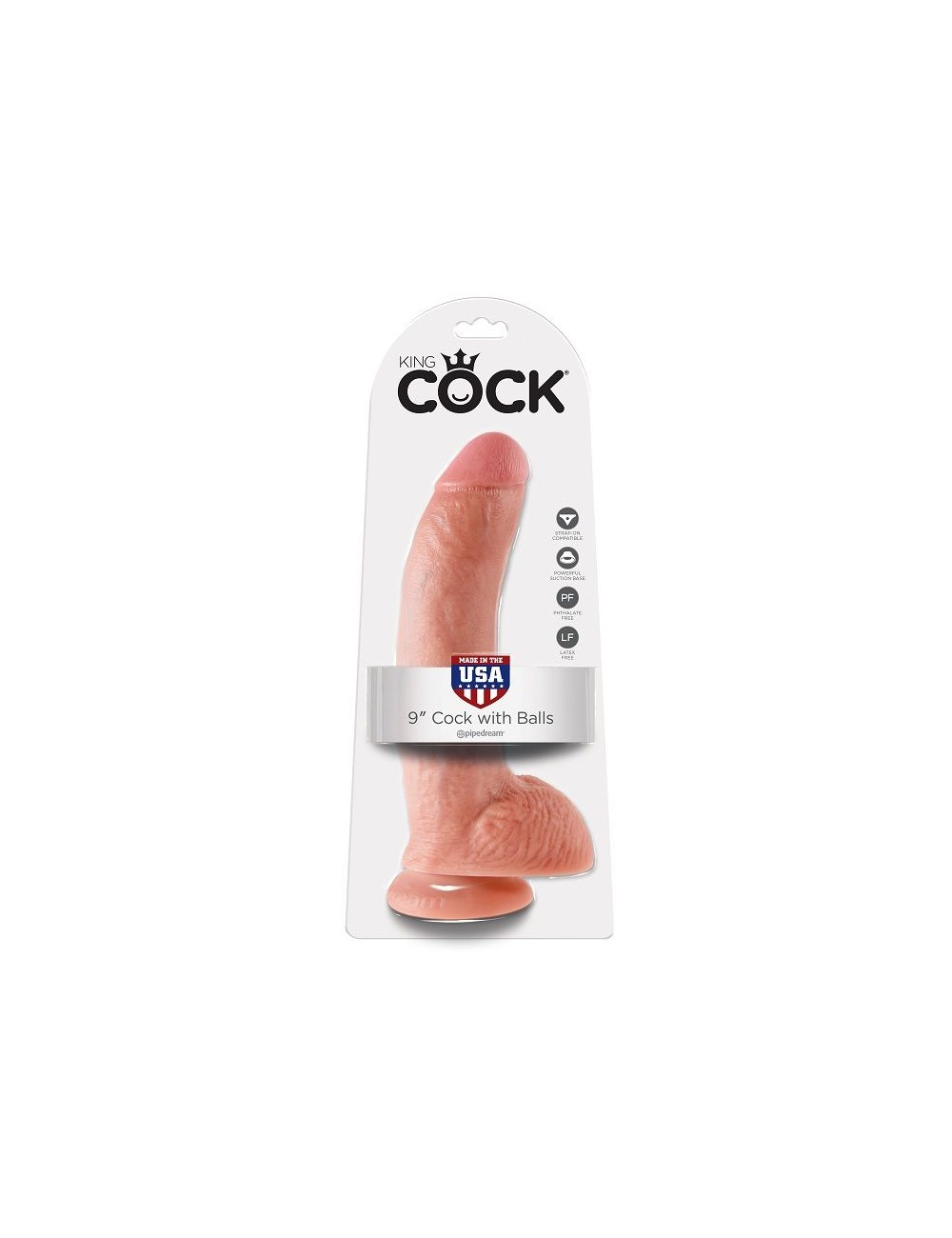 KING COCK 9 "COCK FLESH MIT BÄLLEN 22