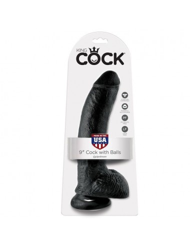 KING COCK 9" PENE REALISTICO NEGRO 22.9CM