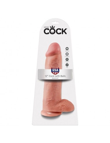 KING COCK 12 "COCK FLESH MIT BÄLLEN 30