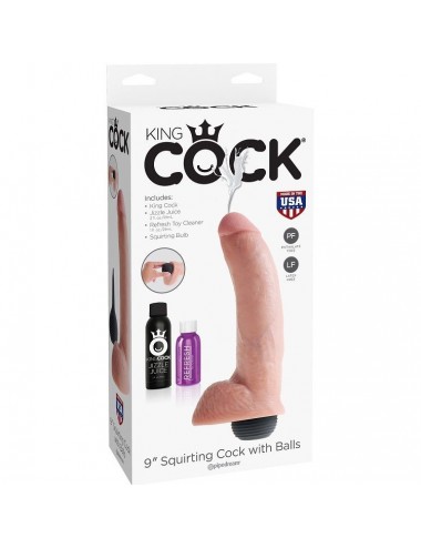 KING COCK REALISTIC PENIS NATÜRLICHER EJAKULATOR 22.86CM