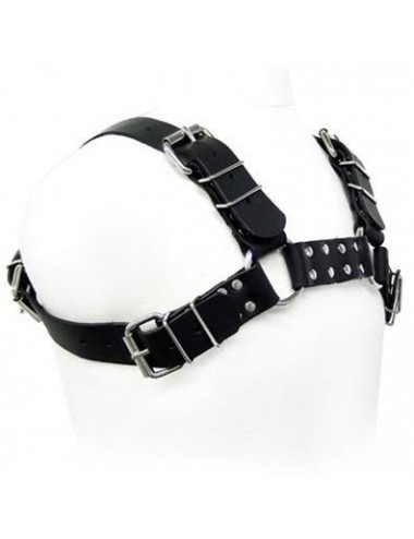 KÖRPERLEDER SCHWARZ BULL DOG HARNESS