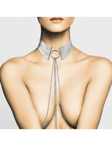 D SIR M TALLIQUE METALLIC MESH SILVER COLLAR