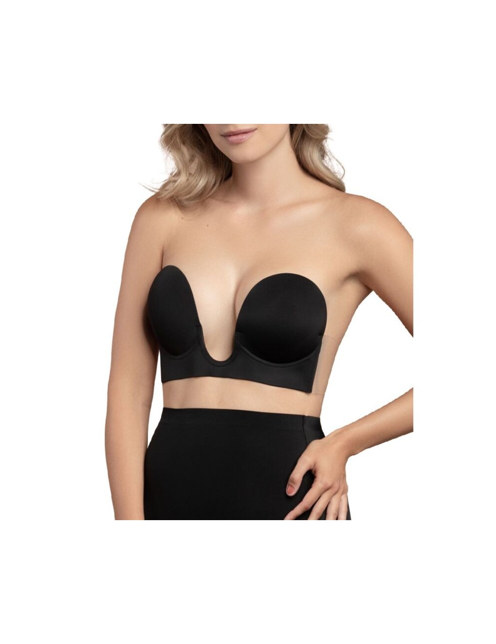 BYE BRA NAHTLOSER U-STYLE BRA - SCHWARZE GRÖSSE A.