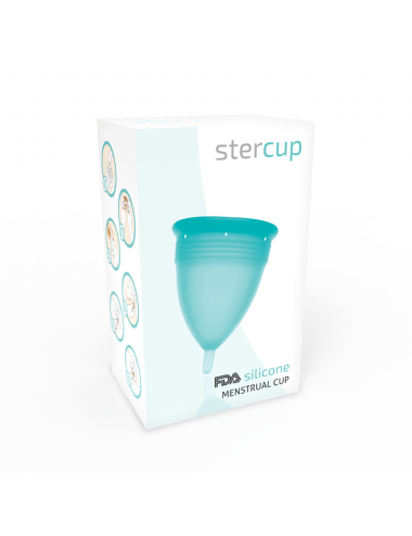 STERCUP MENSTRUAL CUP GRÖSSE S AQUAMARINA FARBE FDA SILICONE