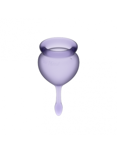 ZUFRIEDEN FÜHLEN SICH GUT MENSTRUAL CUP PURPLE 15 + 20ML