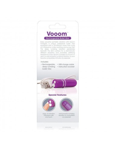 SCHREIEN O AUFLADBARE VIBRIERENDE BULLET VOOOM PURPLE