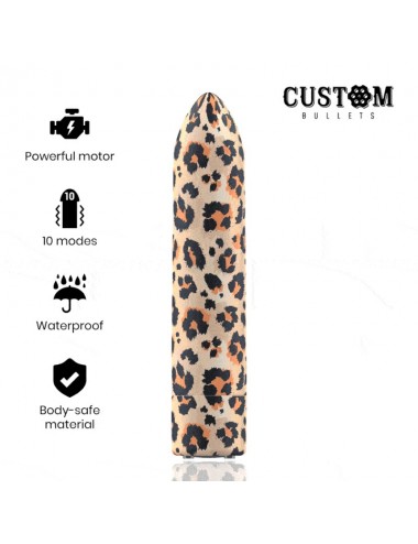 CUSTOM BULLETS RECHARGEABLE BULLET LEOPARD 10 INTENSITIES