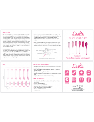LESLIE - KEGEL FIT PELVIC MUSCLE TRAINING SET 6 STÜCKE