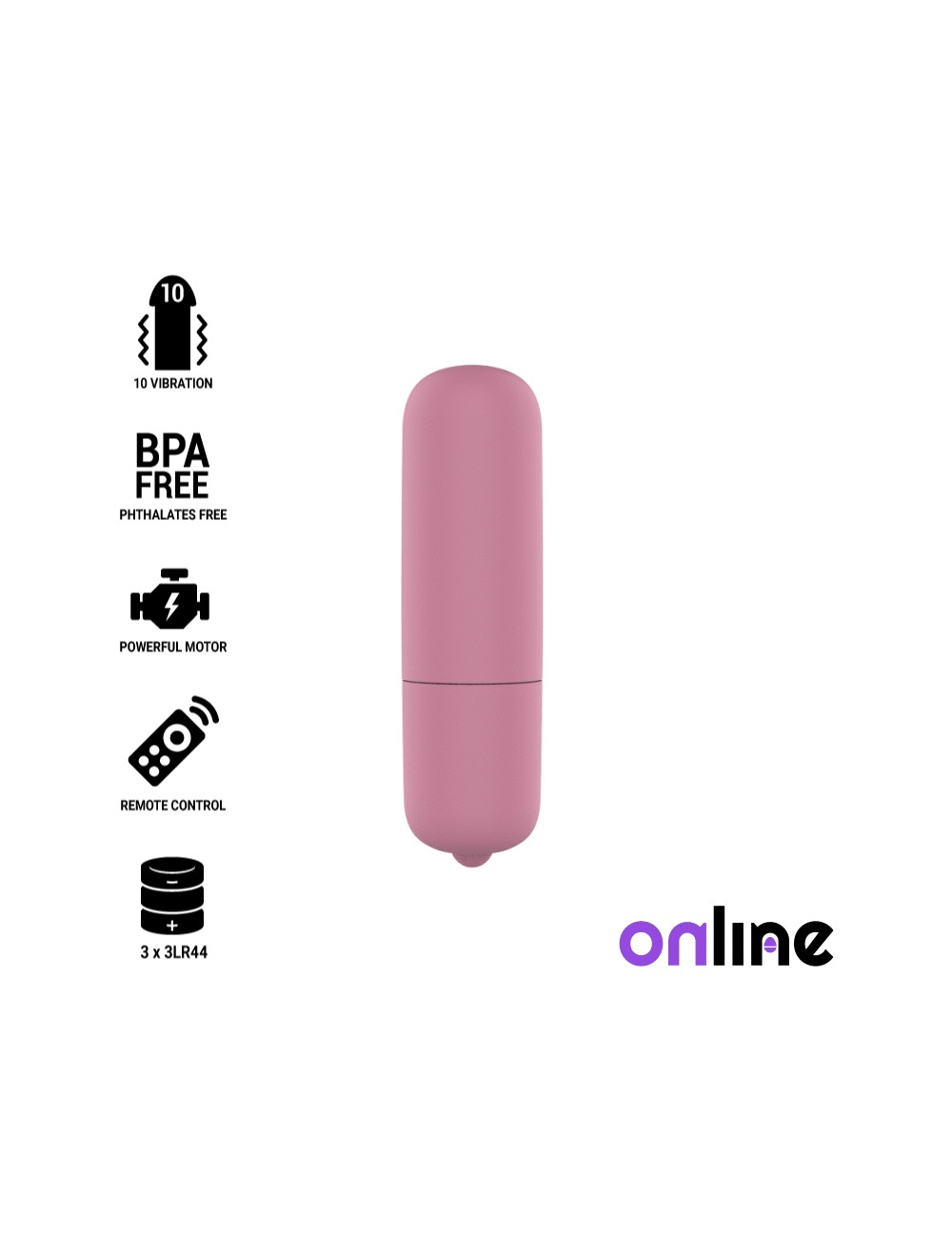 ONLINE MINI BULLET VIBE - PINK ONLINE MINI BULLET VIBE - PINK