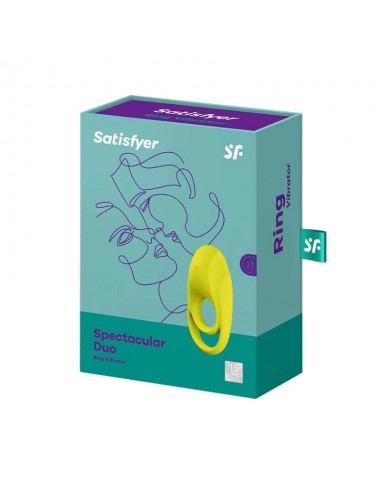 SATISFYER SPECTACULAR DUO RING VIBRATOR GELB